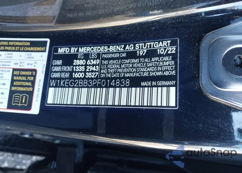 2023 Mercedes-Benz Eqe 350 from USA, damaged, VIN W1KEG2BB3PF014838